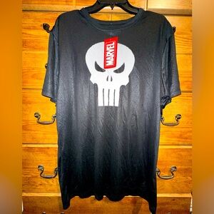NEW Punisher Marvel Black Pattern Dri Fit Shirt